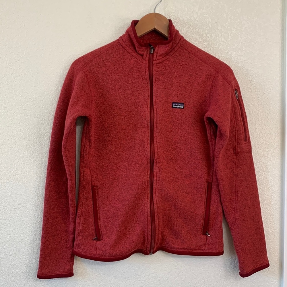 Patagonia Better Sweater Full zip Pullover Sumac Red Sz Small
